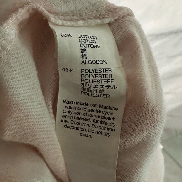 Gap Pink and White Striped Women’s T-shirt, Medium, Pre-owned - Picture 5 of 5